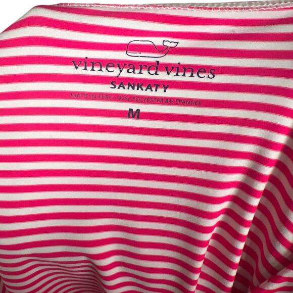 Vineyard Vines Sankaty Size Medium LS Women’s T-shirt Striped Pink - Picture 3 of 6